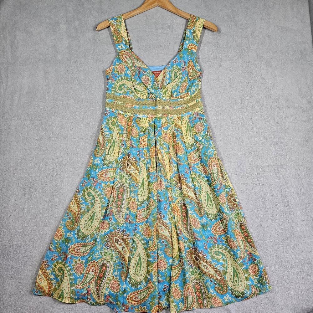 Sundance Babydoll Dress Womens 4 Sea Of Dreams Silk Fairy Romantic Feminine Prep